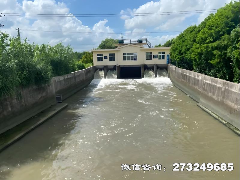 建平县防洪堤圩排站闸门