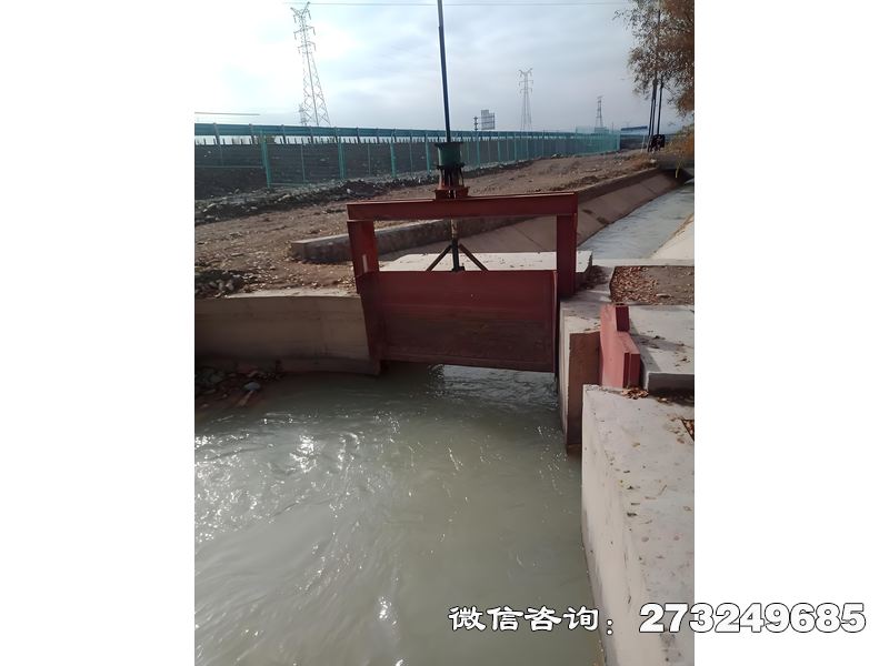 岭东河道交汇处闸