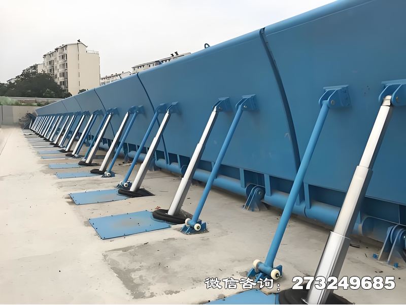 乌恰县河道景观钢坝