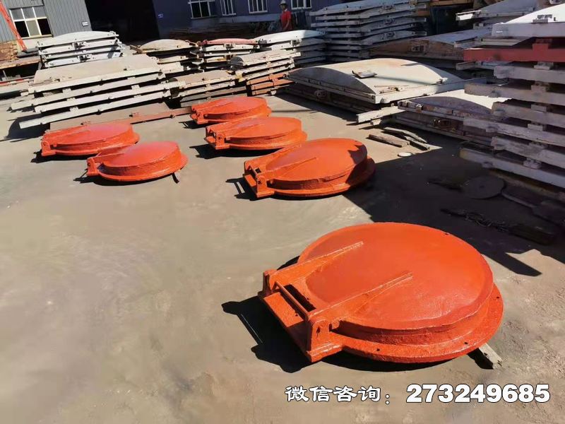 海北铸铁圆型管道拍门